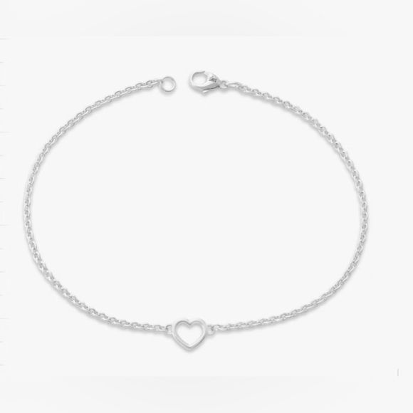 James Avery Heart station Anklet - Picture 1 of 3